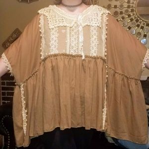 hand made peasant top